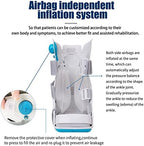 Air Cam Walker Fracture Boot, Medical Inflatable Walking Boot, Orthopaedic boot for Sprained Ankle, Stress Fracture, Broken Foot or Achilles Tendonitis (Manual Inflation, S)