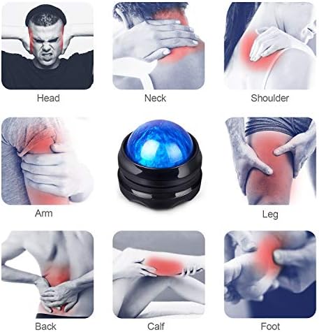 Solacium Manual Massage Roller Ball - Massager and Therapy Tool for Sore Muscles, Shoulders, Arms, Neck, Back, Feet, Body, Deep Tissue, Stiffness, Joint Pain, Stress Relief