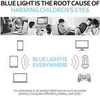Blue Light Glasses for Kids Girls Boys with Cute Car Case, UV400 Protection, Anti Blue Ray Age3-12