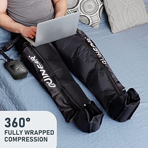QUINEAR Air Compression Recovery System, Professional Sequential Device for Massage Therapy, Foot and Leg Recovery Boots to Improve Circulation for Athletes, FSA-HSA Eligible (Medium)