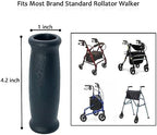 Crutch Hand Grips for Rollator Walker Replacement - Elderly & Disabled Patient Handgrips Accessories, 1", 2 Pcs