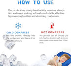 Cooling Pad Mat for Pillow - Cold Injuries Relief, Perfect for Night Sweats, Migraines, Fevers, Hot Flashes - Reusable (Blue)