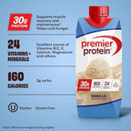 Premier Protein Shake, Vanilla, 30g Protein, No Added Sugar, 24 Vitamins & Minerals to Support Immune Health, 11 fl oz, 12 Pack