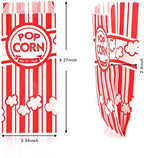 500 Pcs 1 OZ Popcorn Bags Red and white Bulk Popcorn Bags for individual servings Small Paper Bag for Movie, Theater, Carnival Party, Decorations