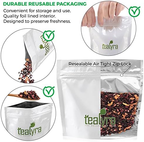 Tealyra - Grandma's Garden Berry - Fruit Tea Blend - Hibiscus & Berries Herbal Loose Leaf Tea - Vitamins Rich - Caffeine-Free - Hot & Iced - 110g (4oz)