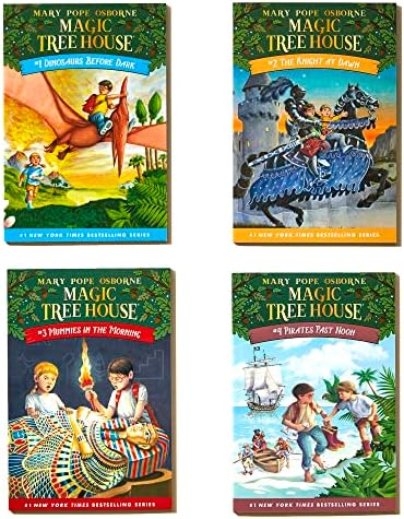 Magic Tree House Boxed Set, Books 1-4: Dinosaurs Before Dark, The Knight at Dawn, Mummies in the Morning, and Pirates Past Noon