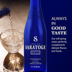 Saratoga Spring Water Bottles, 24 Pack – Still Bottled Water - Glass Bottles - 12 Fl Oz
