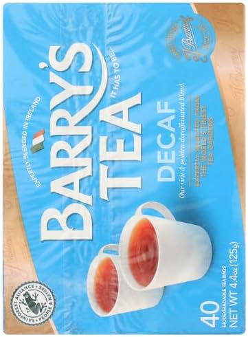 Barrys Tea Decaffeinated 40 bag x 2 (250g) (80 count)