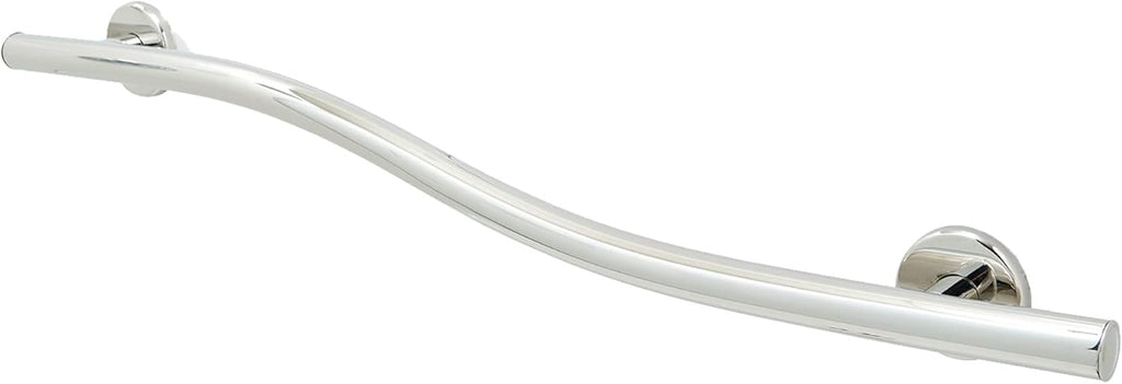 Decorative Grab Bar for Shower Bathtub - Stair Bed Toilet Home / Stand Assist & Safety Handrail / 304 Stainless Steel / Right / Polished Chrome / 36"