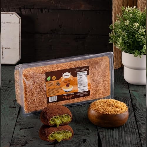 GOURMO Shredded & Baked Kadayif 200g (7.1 oz), Kataifi Shredded Fillo Dough for Dubai Chocolate Bars, Kunafa, Knafeh