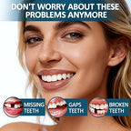 1 Pairs Adjustable Veneers Snap in Teeth, Temporary Covers Clip for Women Men