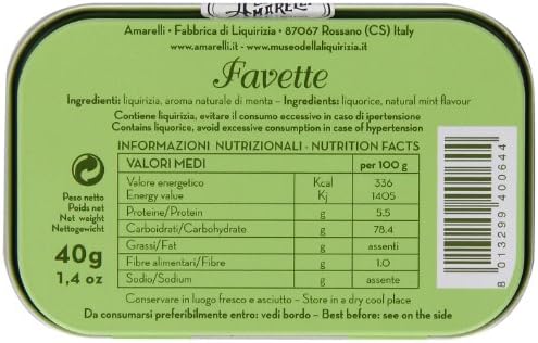 Amarelli, Amarelli Favette Licorice, 40 Gram
