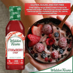 Walden Farms Strawberry Syrup – Perfect for Desserts, Smoothies, Breakfast – Zero Calorie, Sugar-Free, Low Carb, Keto-Friendly, Gluten-Free, Vegan – 2-Pack, 12 oz Bottles