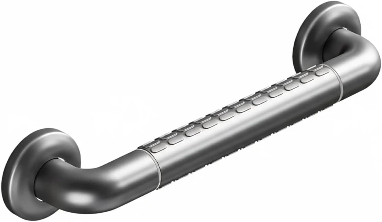 Shower Grab Bar 16" / 24" Stainless Steel Anti-Slip Glow-in-the-Dark Handrail, Heavy Duty Safety Support for Bathroom, Toilet & Seniors, Matte Gun Gray (24")