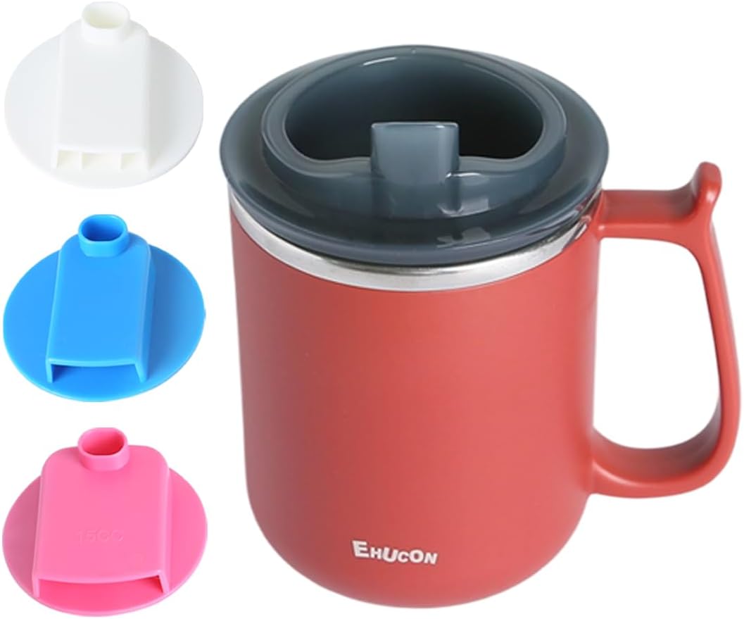 Dysphagia Regulating Drinking Cup for Swallowing Difficulty Adults with 5cc 10cc 15cc Sip Options, Limited Slow Flow Cup for Choke Prevention (Red)