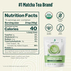 Jade Leaf Matcha Organic Matcha Latte Mix - Lightly Sweet Japanese Matcha Green Tea Powder with Organic Cane Sugar for Café Style Blend, 5.3 Ounce / 150g (Pack of 1)