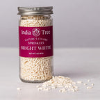 Bright White Sprinkles – Vegan, Non‑GMO, Dye‑Free, Allergen‑Free, 3 oz Jar – India Tree Nature’s Colors