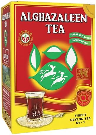Alghazaleen Tea - Pure Ceylon Black Loose Leaf Tea, 16 oz (454 g) Box