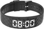 Vibrating Alarm Watch, Potty Training Wristband Rechargeable Pill Reminder Watch with 15 Daily Alarms