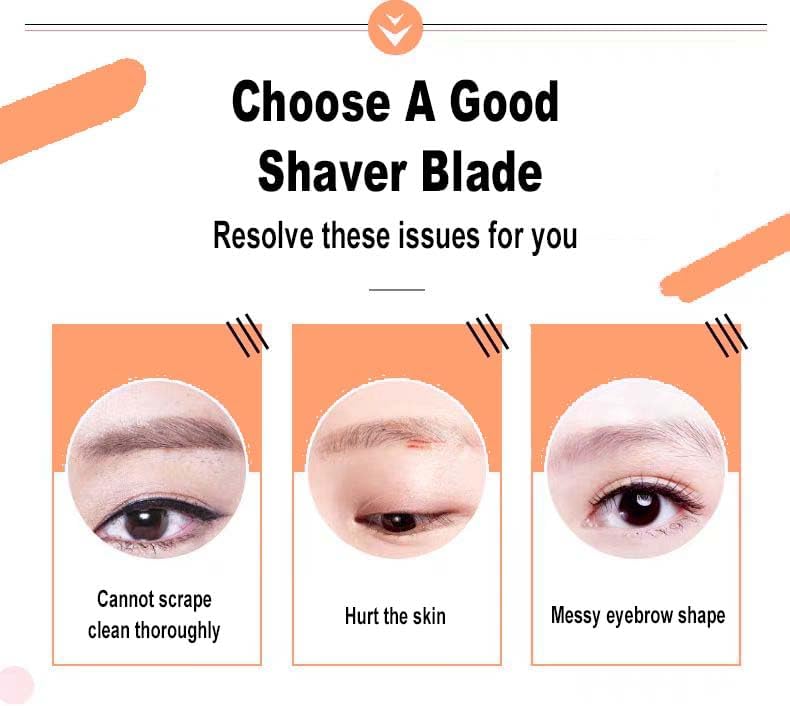 Eyebrow Hair Remover Replacement Heads with Painless Replacement Blades Compatible with Flawless Facial Eyebrow Hair Remover, Perfect for Beauty Enthusiasts Daily Use (Rose Gold, 4 Pack)
