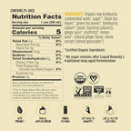 Liquid Remedy Kombucha Sugar Free Organic Drink, Low Calorie, Probiotic Like Tea for Gut Health - Ginger Lemon - 12 Fl Oz Can