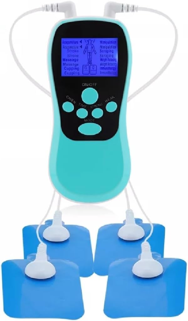 Agam JSM020 Mini Electronic Physiotherapy Tens Machine 8 Mode with 4 Pads (Rechargeable)
