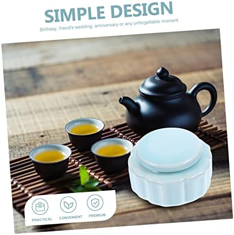 Ciieeo 3pcs Ceramic Makeup Powder Container Lipstick Jar Mini Jar for Lip Gloss Base