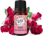 Wild Essentials Rose 100% Pure Essential Oil - 10ml, Therapeutic Grade, Made and Bottled in The USA, Calming