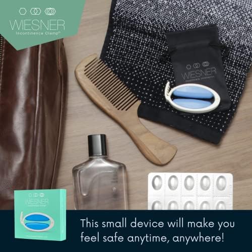Original Wiesner Male Incontinence Clamp - 3 Adjustable Sizes - Comfort and Confidence All Day Long - Wiesner Clamp - Clamp for Incontinence!