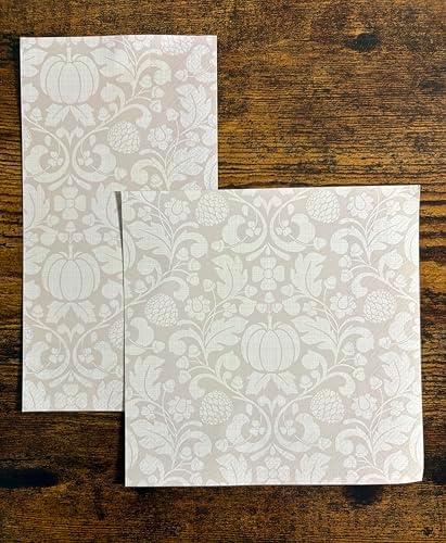 IHR Ideal Home Range Dinner Napkins Disposable 3-Ply Paper Hand Towels, 8.25" x 4.5", Francis (Cream), 16-Count