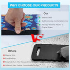 MELOTOUGH Garden Kneeling Pad, 1" Thick Soft NBR Foam Kneeling Pads for Gardening, Cleaning, Work - Lightweight & Comfortable, 15.75"x7.2" (Blue Flower)