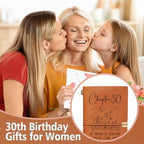 BeneCharm 30th Birthday Gifts for Women, Chapter 30 Journal Gift for Her, 1996 30th Birthday Gifts for Women, 30 Year Old Bday Gift for Friend, Sister, Wife, Mom, Turning 30 Notebook Present
