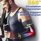 beister Compression Arm Sleeves Elbow Supports,Full Arm Supports Protection for Men & Women (Pair),Non-Slip Sports Arm Braces