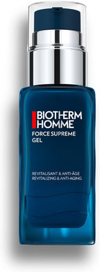 Biotherm Force Supreme Gel, a Revitalizing & Anti-Aging Gel Cream for Men with Pro-Xylane and Blue Algae for Firmer Skin and Suppler Skin, Anti-Aging Skincare(Pack of 1)