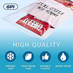GPI - 6" x 9" - Bulk Pack of 100, 4 Mil Thick, Heavy Duty, Clear Plastic Reclosable Zip Bags, With Write-on White Block for Labeling, Strong & Durable Poly Baggies With Resealable Zipper Top Lock.