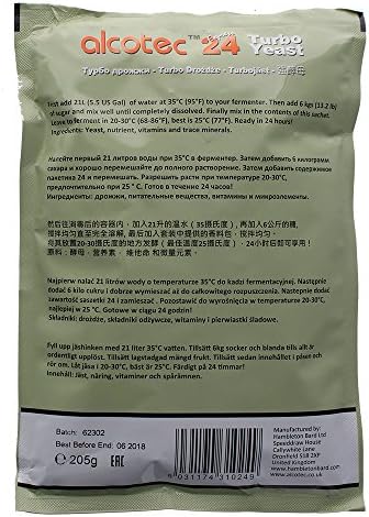 Alcotec 24-hour Turbo Yeast, 205 grams