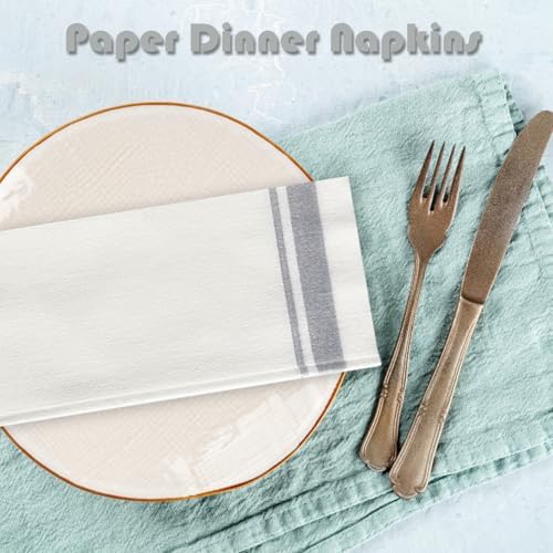 50Pack Disposable Dinner Napkins,Linen Feel Paper Guest Towels,Cloth-Like Soft Absorbent Hand Towel,Decorative Napkins for Parties,Halloween,Wedding,Kitchen,17 x 12Inch