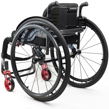 All-Terrain Sports Wheelchair,Aluminum Wheelchair,Portable Lightweight Wheelchair,Wheel Chair For Adults With Anti-Tipper,Self-propelled Manual Wheelchairs,Transport Wheelchair With Handbrakes(Size:42