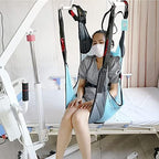 Patient Lifting Slings Hoist for Lifting Elderly, Padded Toileting Patient Lift Sling with Head Support, Divided Leg Shower Sling for Patient Lifts, Heavy Duty Transfer Sling