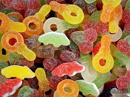 Original Haribo Tangfastics Tub The Original Sour Mix Sugar Coated Super Tangy Sour Gummies Gummy Sweets Imported From The UK British Gummy Candy HARIBO Tangfastics Tub, 1000 g