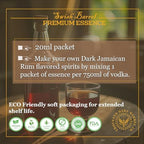 Dark Jamaican Rum Essence | Bootleg Kit Refills | Thousand Oaks Barrel Co. | Gourmet Flavor for Barrel Aged Cocktails Mixers and Cooking | 20ml .65oz Packet
