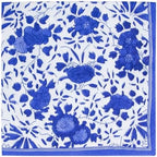Caspari Delft Paper Luncheon Napkins in Blue, Two Packs of 20