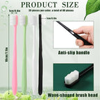 80 Pcs 7" 4 Colors Extra Soft Toothbrush Bulk 20, 000 Soft Bristle Toothbrush Compact Micro Nano Toothbrushes Manual Comfort Toothbrush for Braces Sensitive Teeth Recession