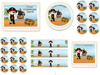 Pirate Boy 1/2 sheet (16 x 10 in.) Edible cake topper image Birthday Party Decoration.