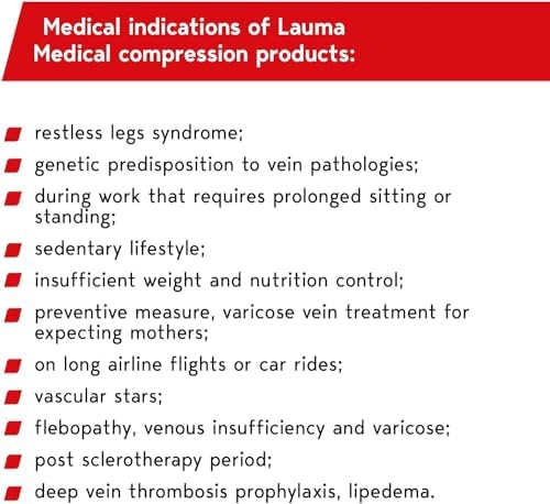, 23-32 mmHg Compression Tights Class 2 with Closed Toe, Varicose Veins, Often Swelling in Legs, Pain in Calves and Feet (Long, M-Size, Beige) AT404-2D-8001