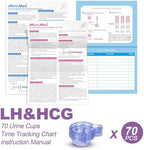 MomMed Ovulation Test Strips, Ovulation and Pregnancy Tests (LH50-HCG20), Includes 50 Ovulation Tests and 20 Pregnancy Tests with 70 Urine Cups, Accurately Track Ovulation and Detect Early Pregnancy