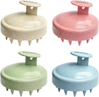 Ella & Sara 4PCS Scalp Massager for Hair Care Scalp Exfoliator Scalp Scrubber for Hair Growth with Soft Bristles, Scalp Exfoliator Brush Dandruff Removal Shampoo Brush for Wet Dry Scalp Care