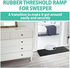 1.5" Rise Rubber Threshold Ramp, 2204Lbs Recycled Rubber Power Threshold, 35.4" L x 7.87" W Non-Slip Surface Solid Threshold Ramp is Adjustable and Cuttable for Wheelchairs, Power Scooters