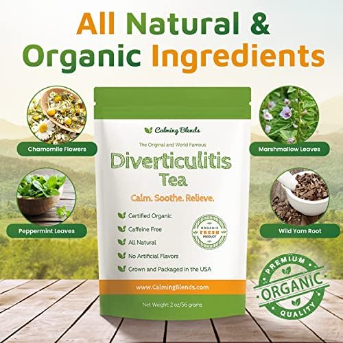 Diverticulitis Tea | All Natural, Caffeine Free, Digestive Health | 2 Pack