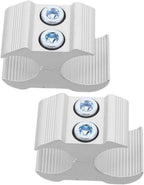 SHERCHPRY 2pcs Aluminum Alloy Pipe Clamp Cane Holder for Wheelchair Sturdy and Convenient Wheelchair Accessory for Mobility Aid Pipe Hose Connector